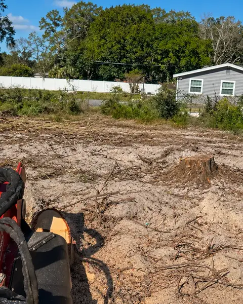 Cleared residential lot ready for building