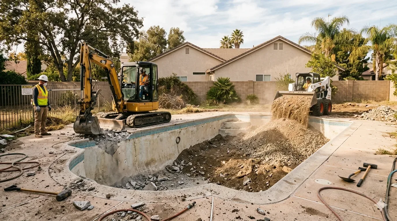 Pool Demolition & Removal on a Central Florida property