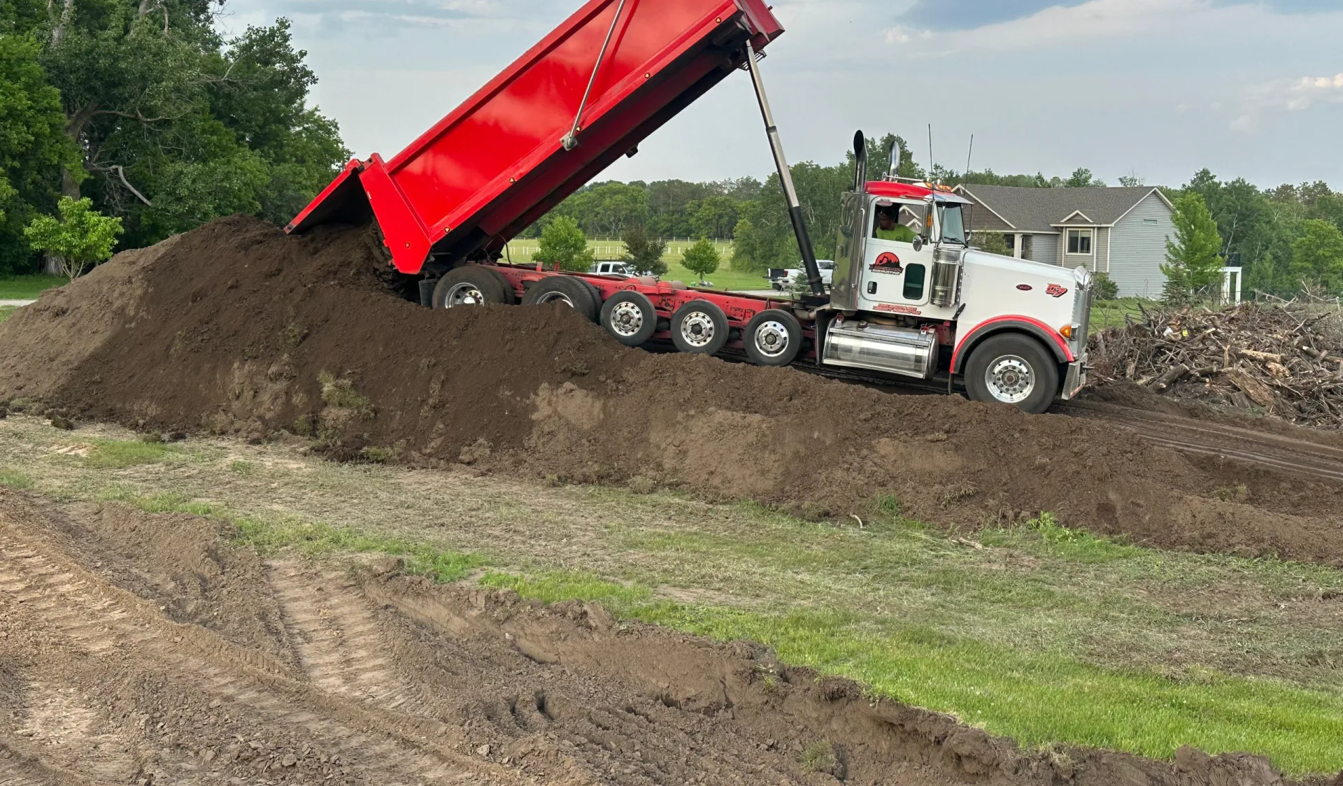 Sand Delivery on a Central Florida property